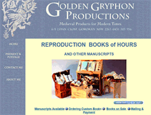 Tablet Screenshot of goldgryph.com